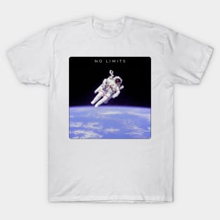 No Limits Astronaut Space Exploration Earth T-Shirt